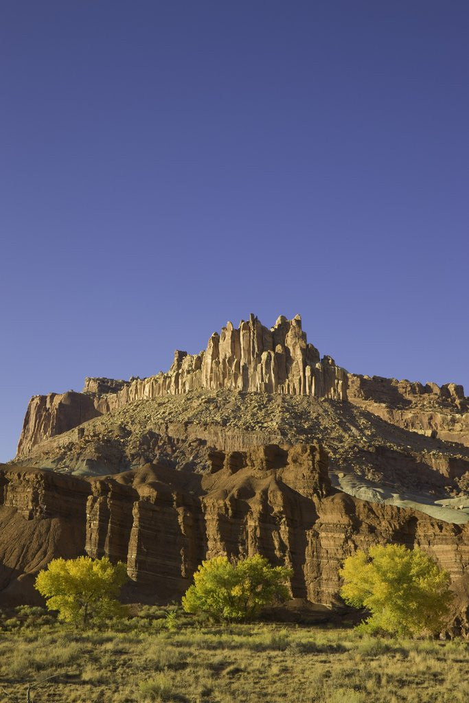 Detail of Castle and Fluted Wall Formations in Capitol Reef National Park by Anonymous