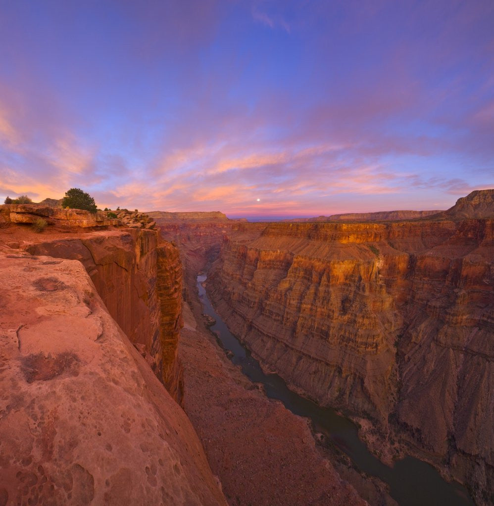 Detail of Full moon over Toroweap Point in Grand Canyon National Park by Anonymous