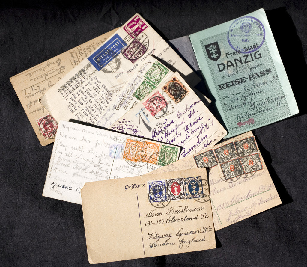 Detail of Documents from the free city of Danzig by Anonymous
