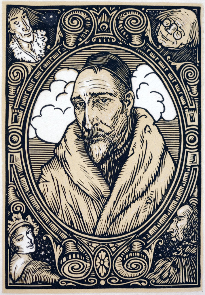 Detail of Portrait of Anatole France by Anonymous