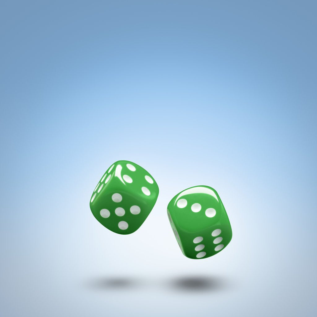 Detail of Green dice by Anonymous