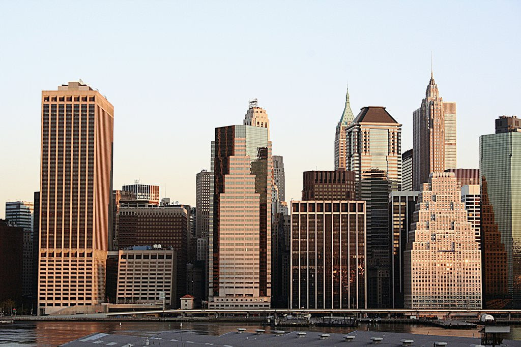 Detail of Manhattan skyline by Anonymous