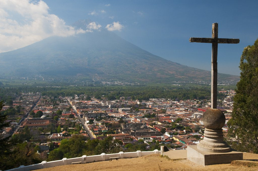 Detail of Volcan de Agua above Antigua in Guatemala by Anonymous