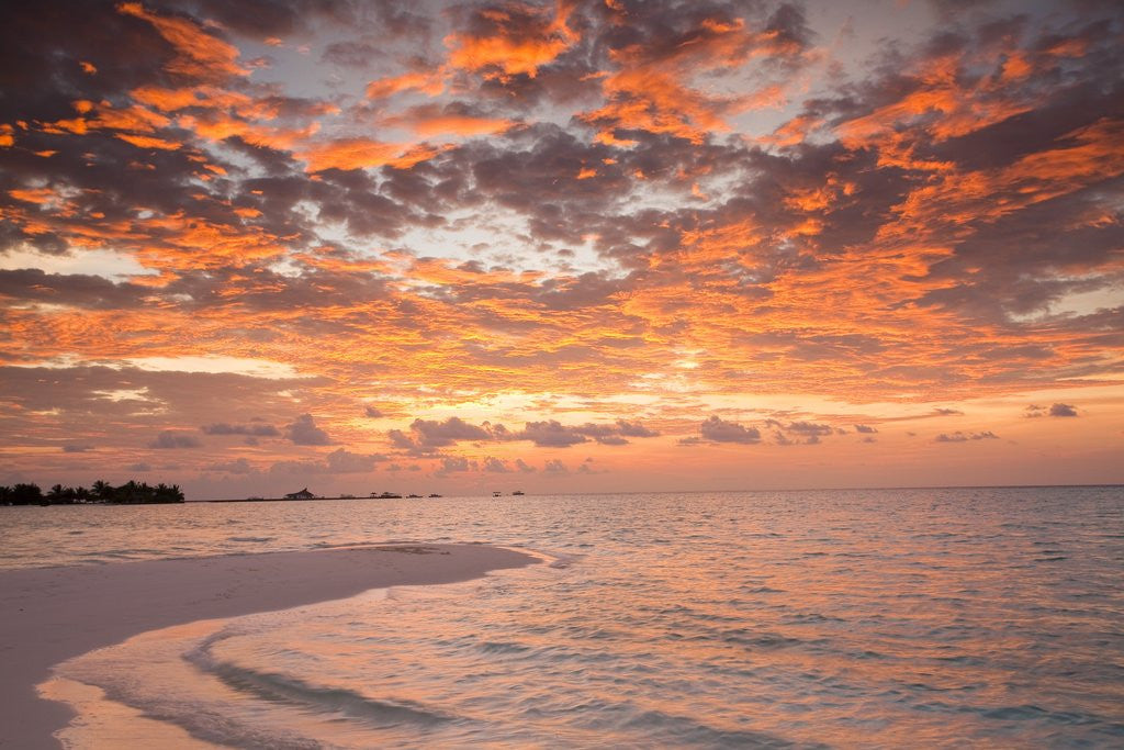 Detail of Sunrise over the Maldive Islands by Anonymous