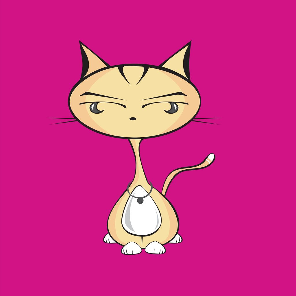 Detail of Cat wearing collar by Anonymous