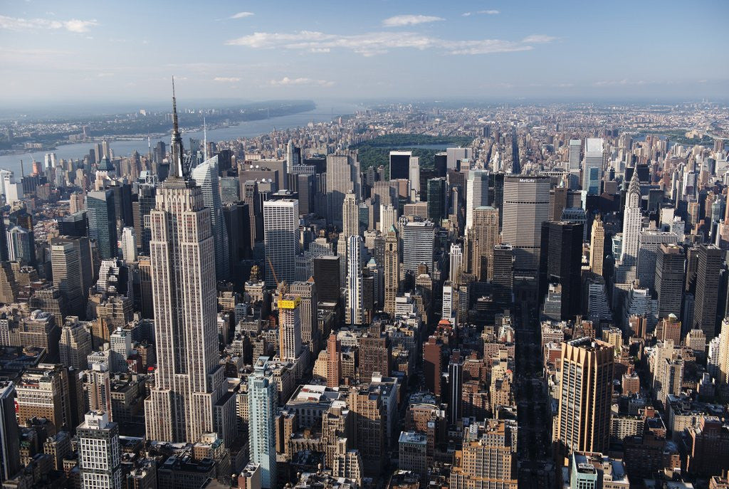 Detail of Manhattan skyline by Anonymous