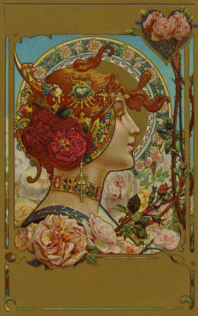 Detail of Millefleurs illustration by Anonymous