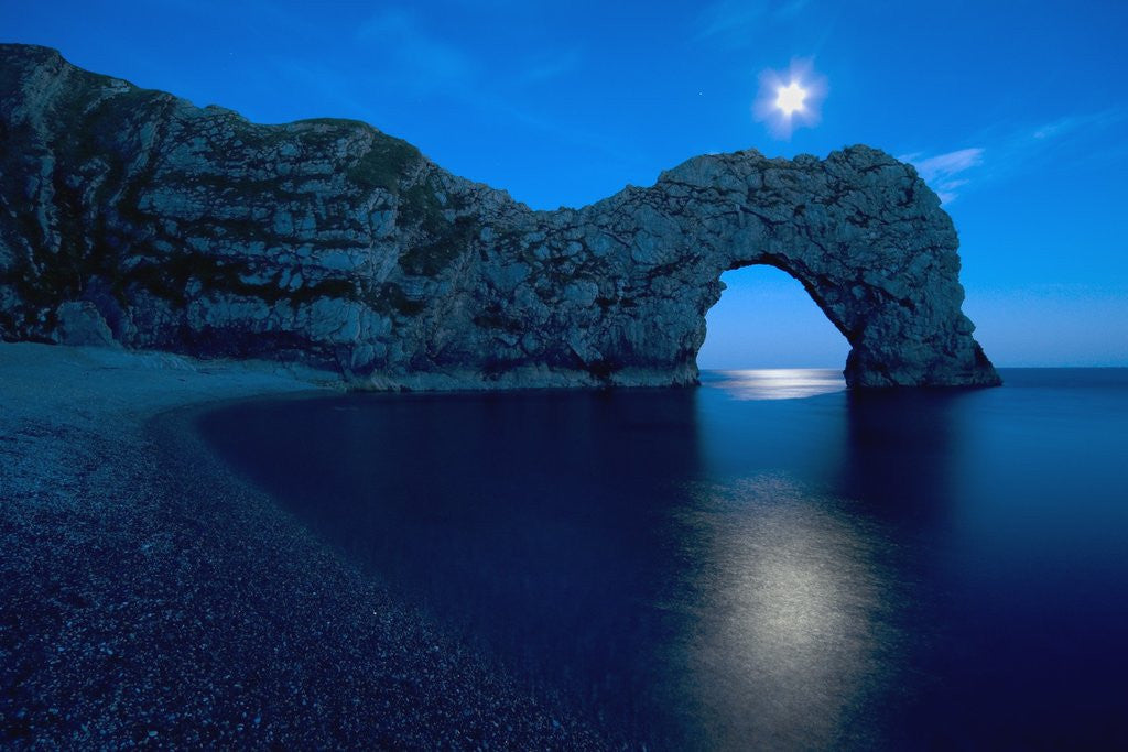 Detail of Durdle Door arched rock formation on the Dorset coast by Corbis