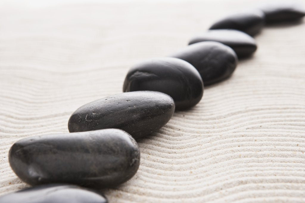 Detail of Rocks on sand by Anonymous