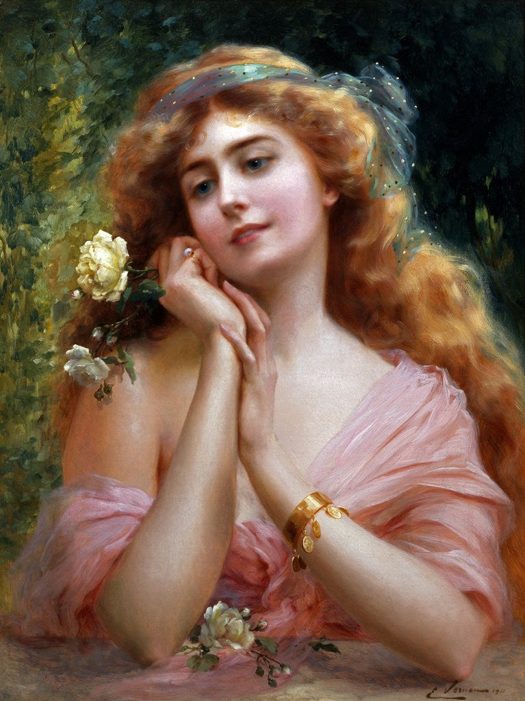 Detail of A Summer Reverie by Emile Vernon
