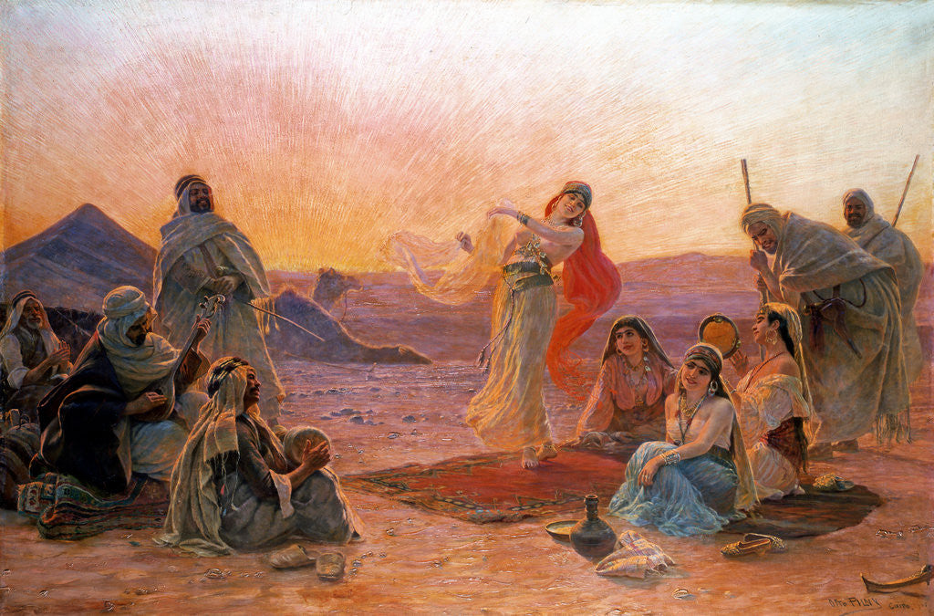 Detail of In the Desert by Otto Pilny