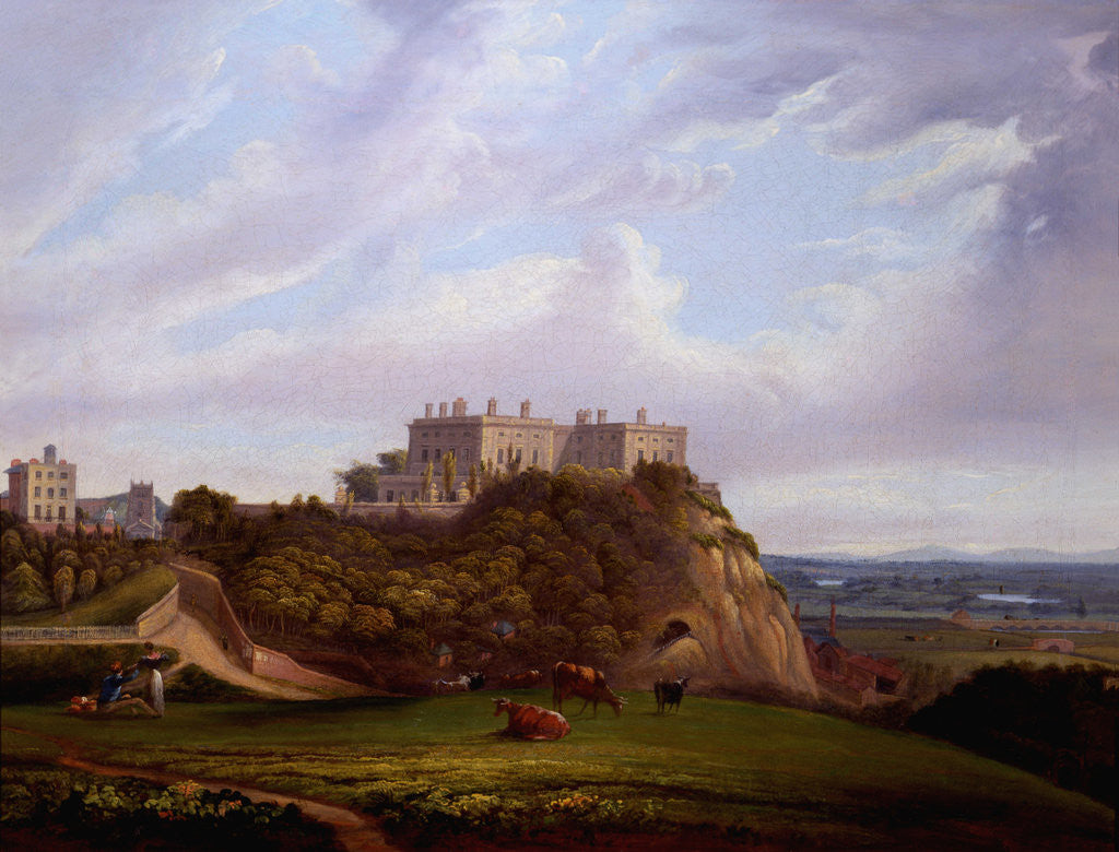 Detail of Nottingham Castle, England by Alfred Parker