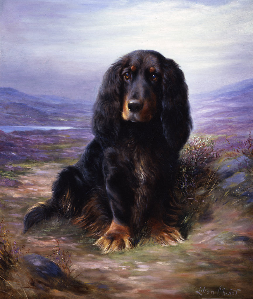 Detail of A Spaniel in the Highlands by Lilian Cheviot