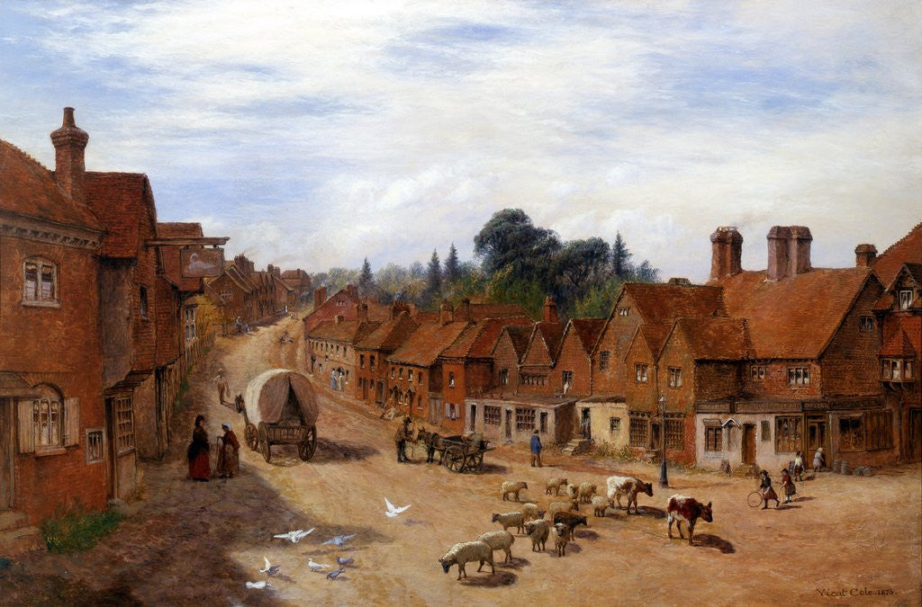 Detail of Haslemere, Surrey, England by George Vicat Cole