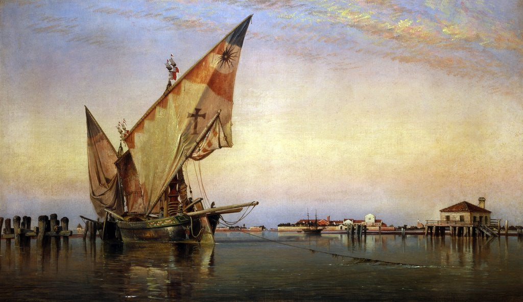 Detail of Santa Elena, Venice by Edward William Cooke