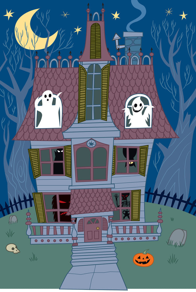 Detail of Haunted House by Corbis