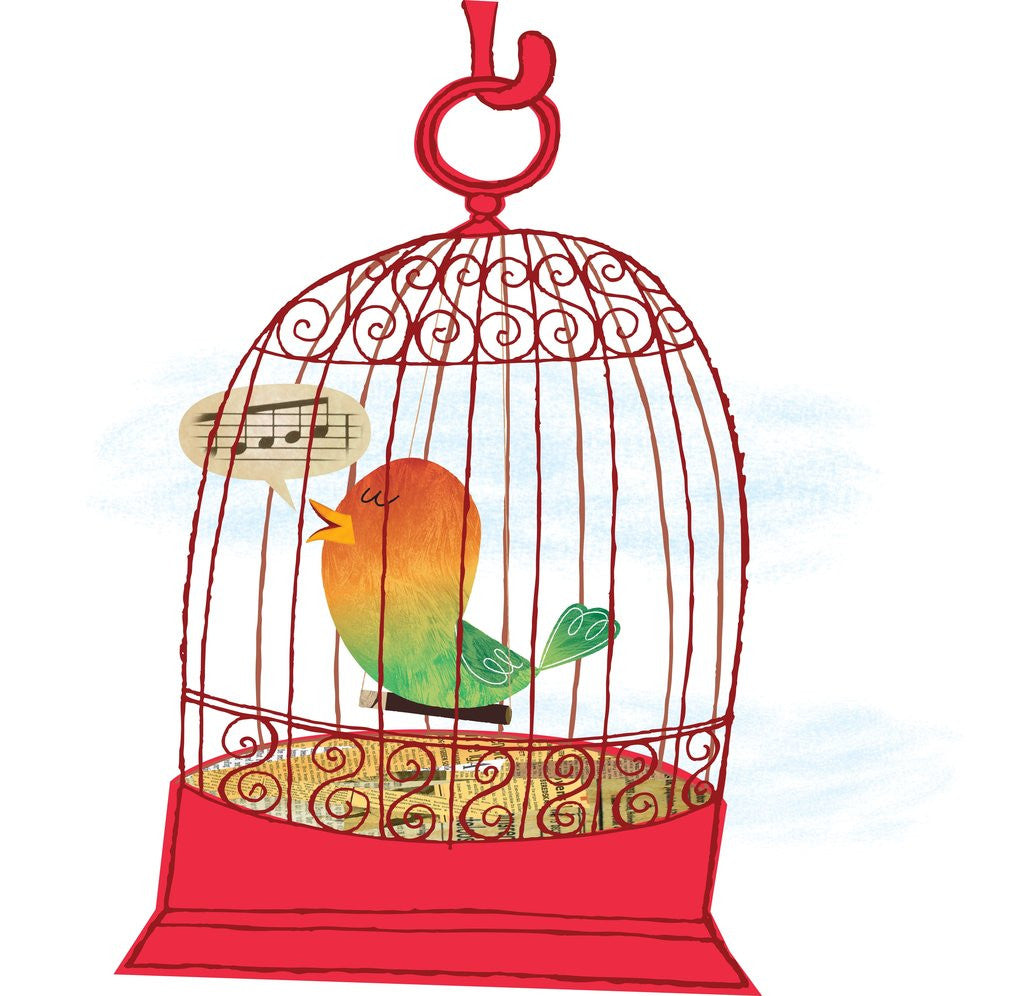 Detail of A Caged Bird Singing by Anonymous