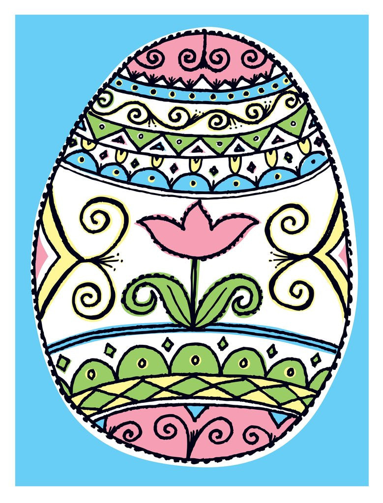Detail of Decorated Easter Egg by Anonymous