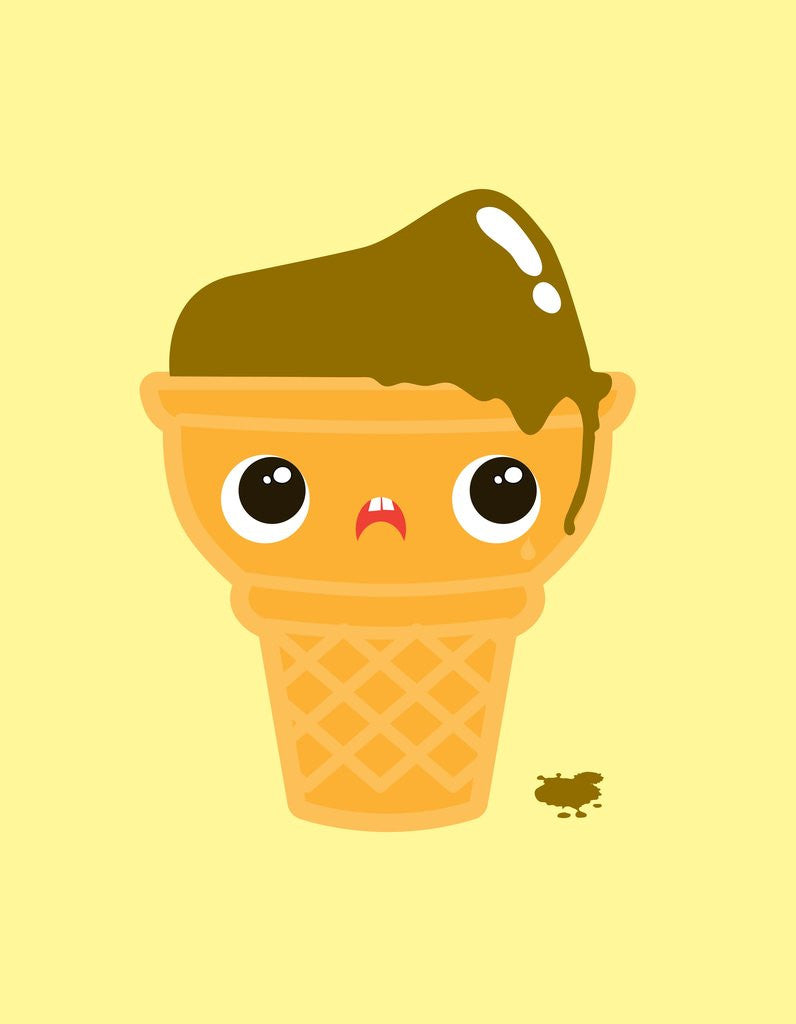 Detail of Melting Ice Cream Cone by Anonymous