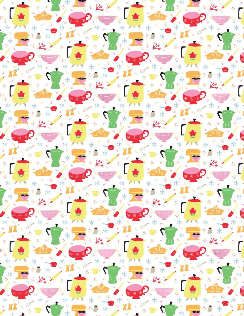 Detail of Kitchen Tools Pattern by Anonymous