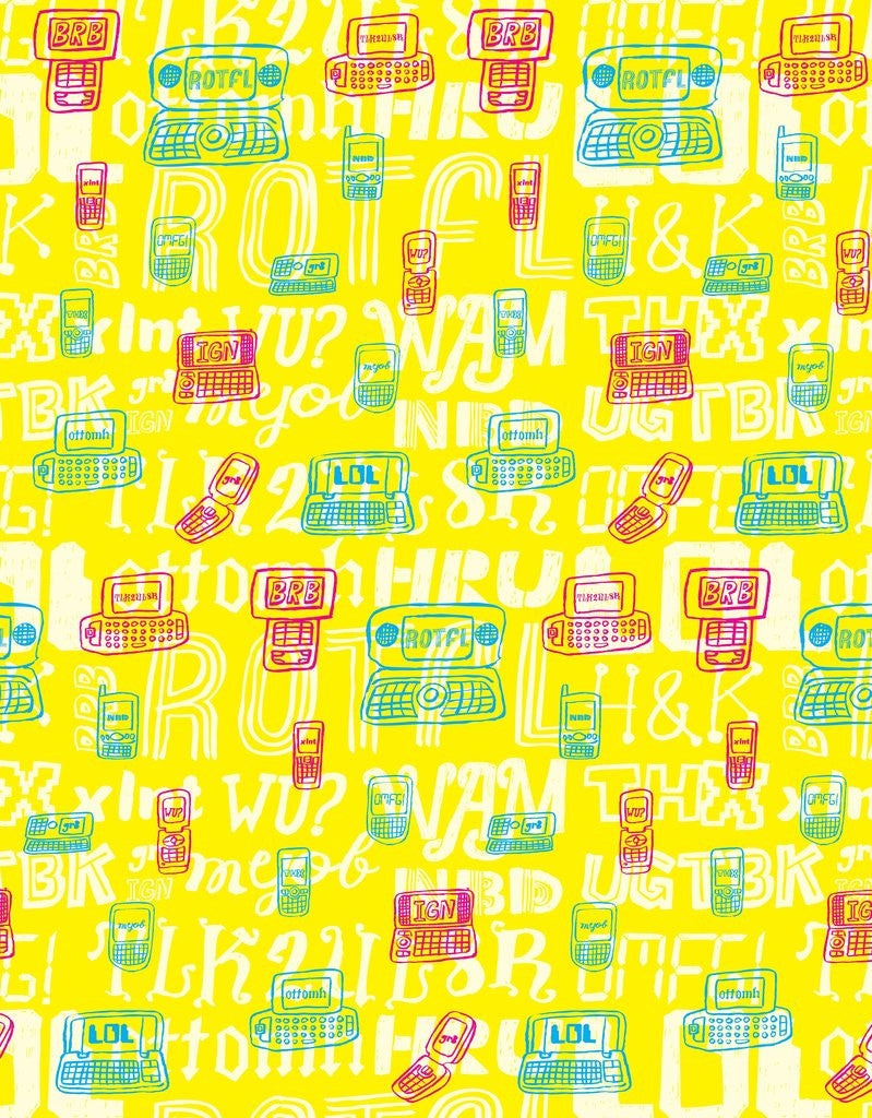 Detail of Cell Phone Pattern by Corbis