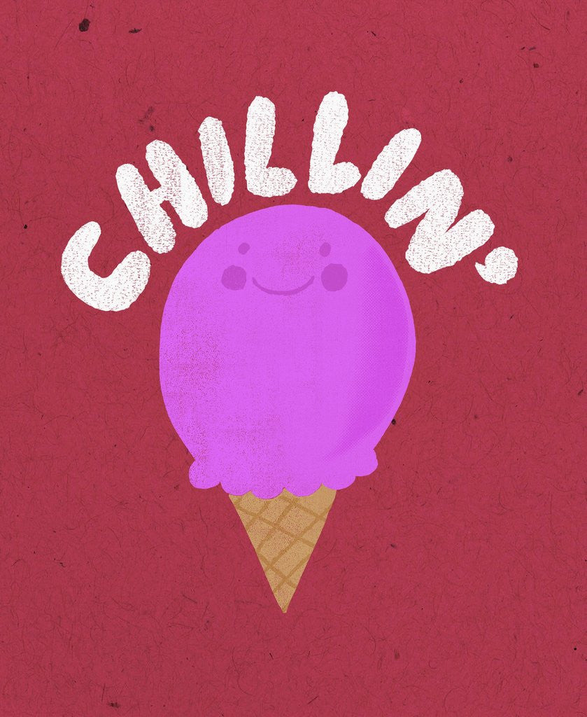 Detail of Ice Cream Cone Chillin' by Corbis