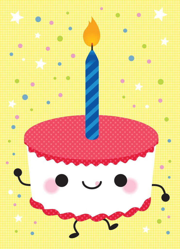 Detail of Birthday Cupcake by Anonymous