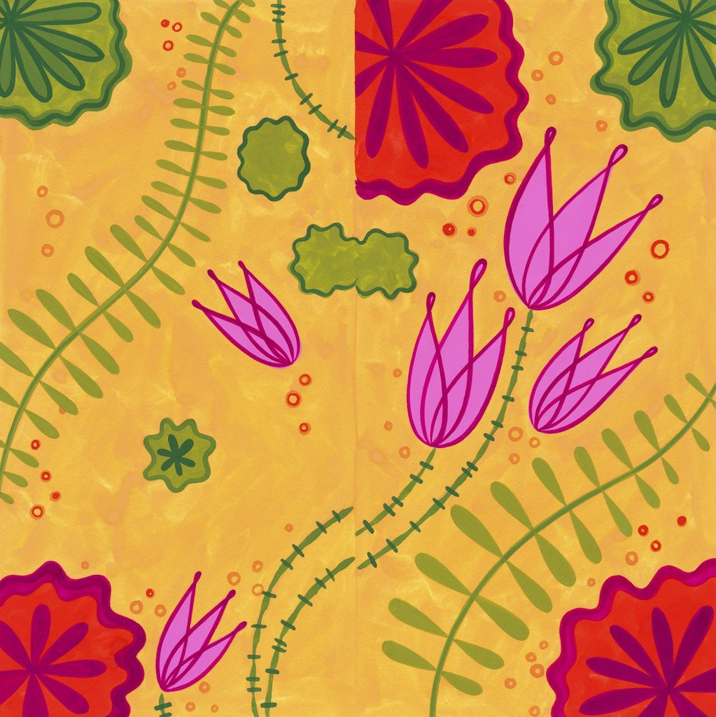 Detail of A Group of Flowers by Anonymous