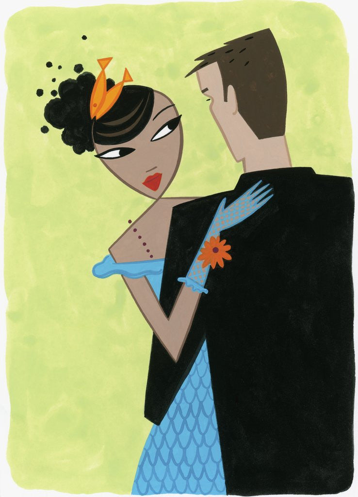 Detail of A Couple Dancing by Anonymous