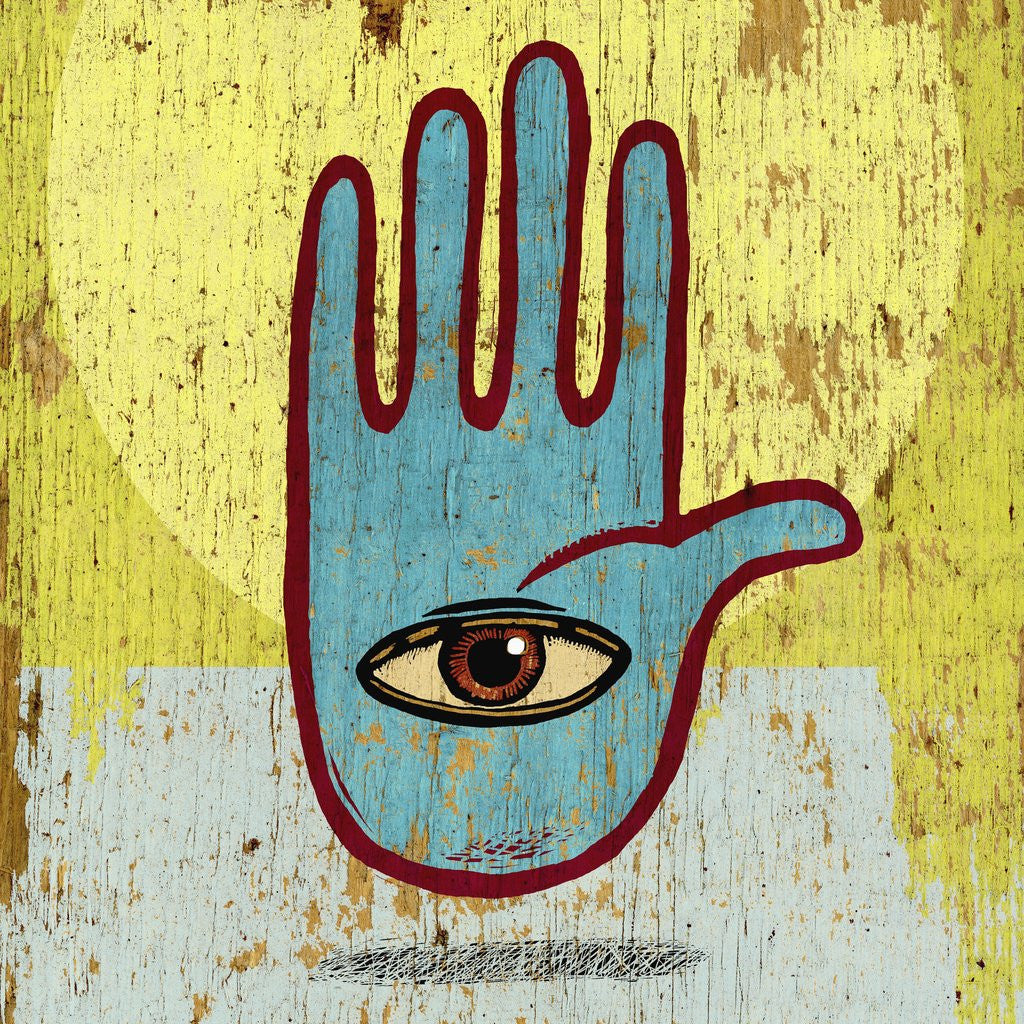 Detail of Hand and Eye by Corbis