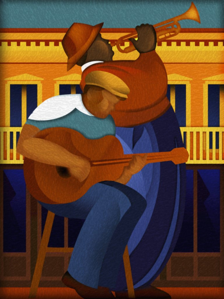Detail of Jazz Musicians by Anonymous
