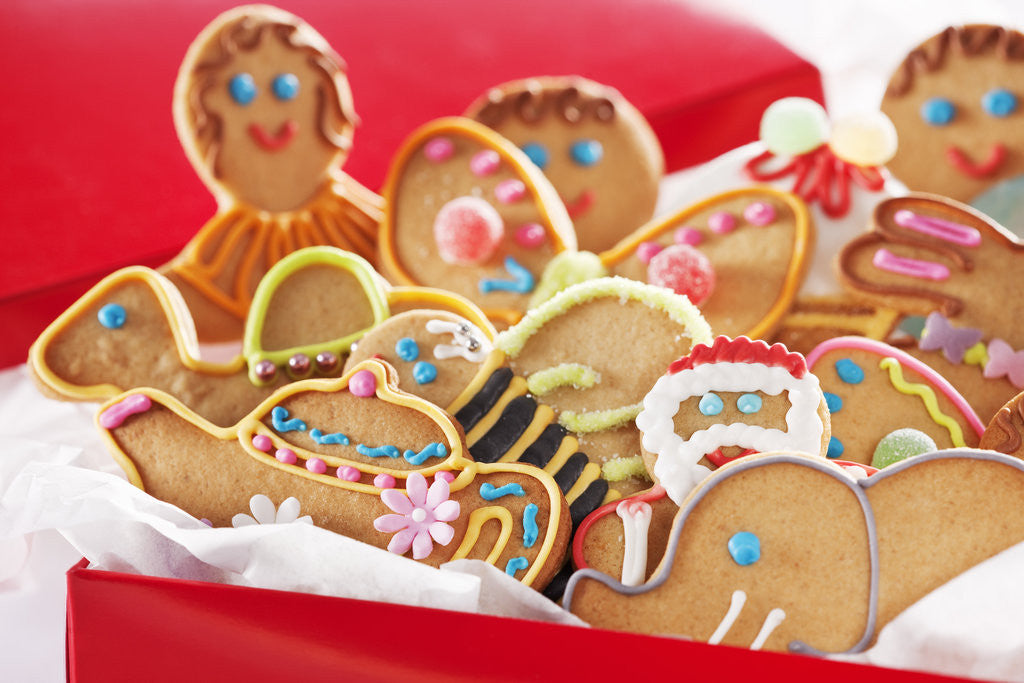 Detail of Decorated holiday cookies by Anonymous