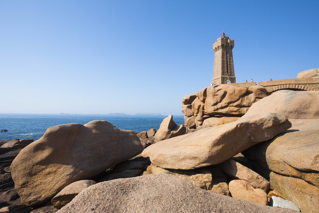 Detail of Ploumanach Lighthouse on the Cote de Granit Rose by Anonymous