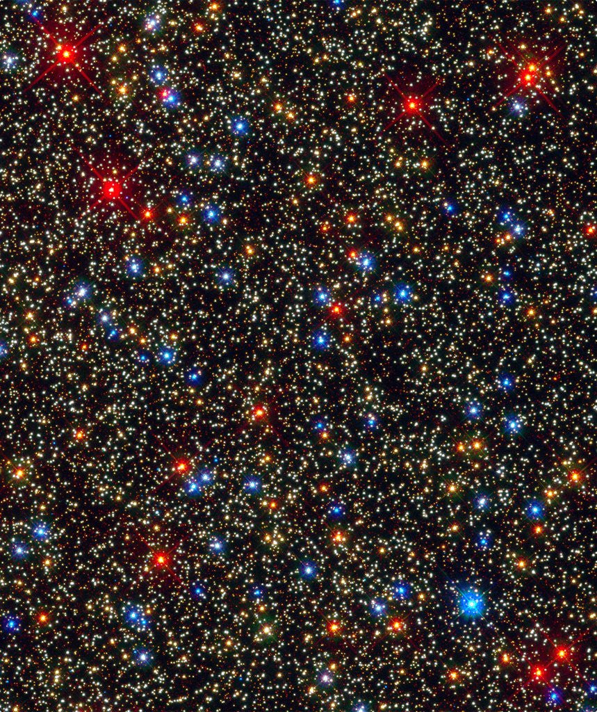 Detail of Globular Cluster Omega Centauri imaged with Hubble's WFC3 detector by Anonymous