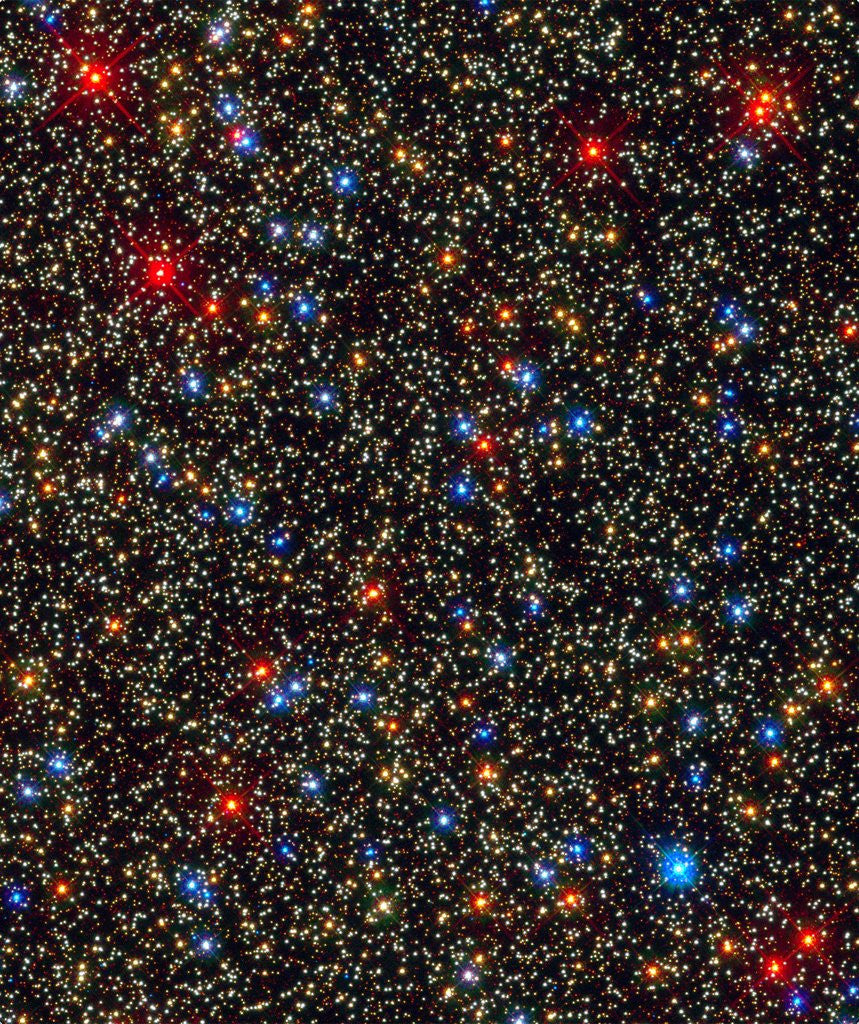 Detail of Globular Cluster Omega Centauri imaged with Hubble's WFC3 detector by Corbis