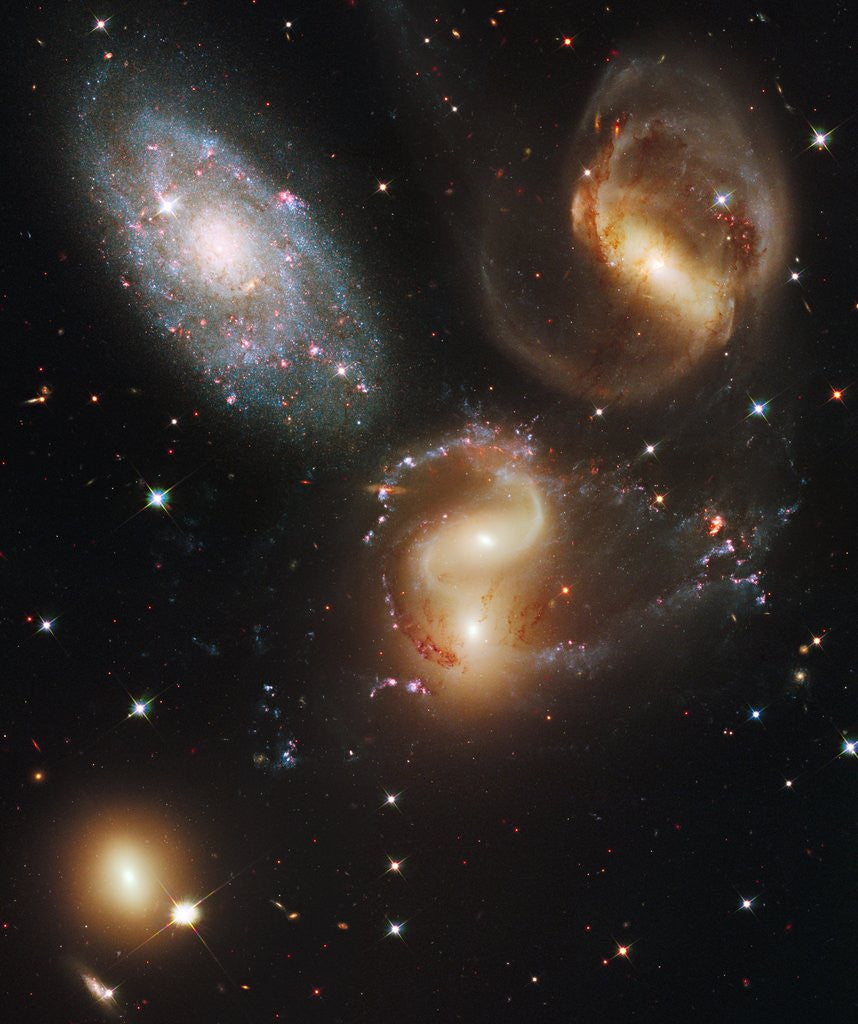 Detail of Galaxy group Stephan's Quintet by Anonymous