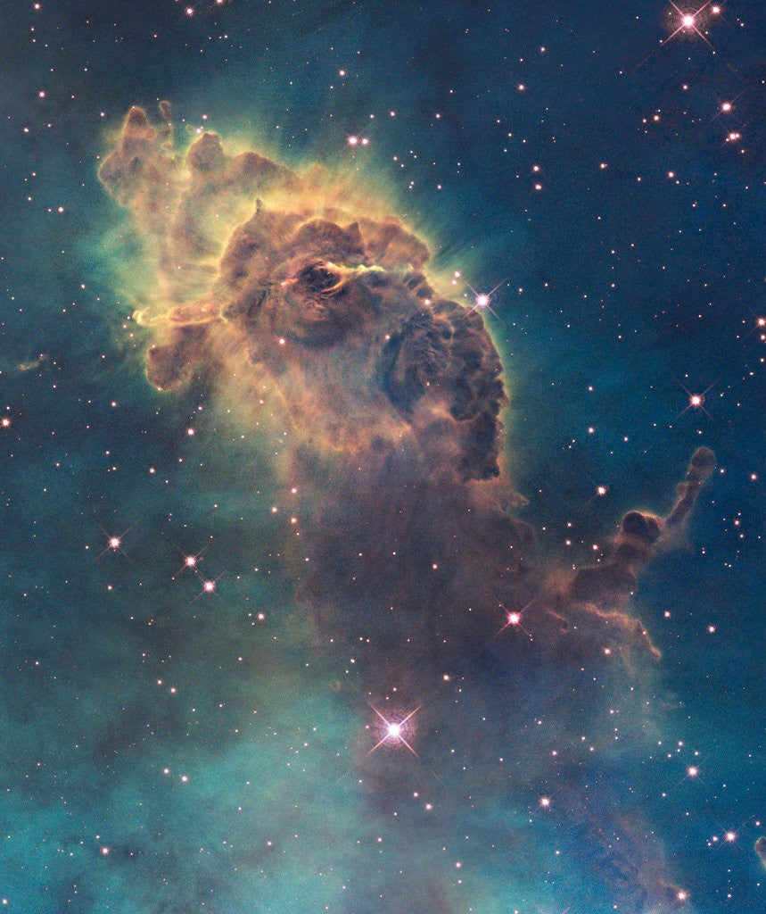 Detail of Star birth in Carina Nebula from Hubble's WFC3 detector by Anonymous