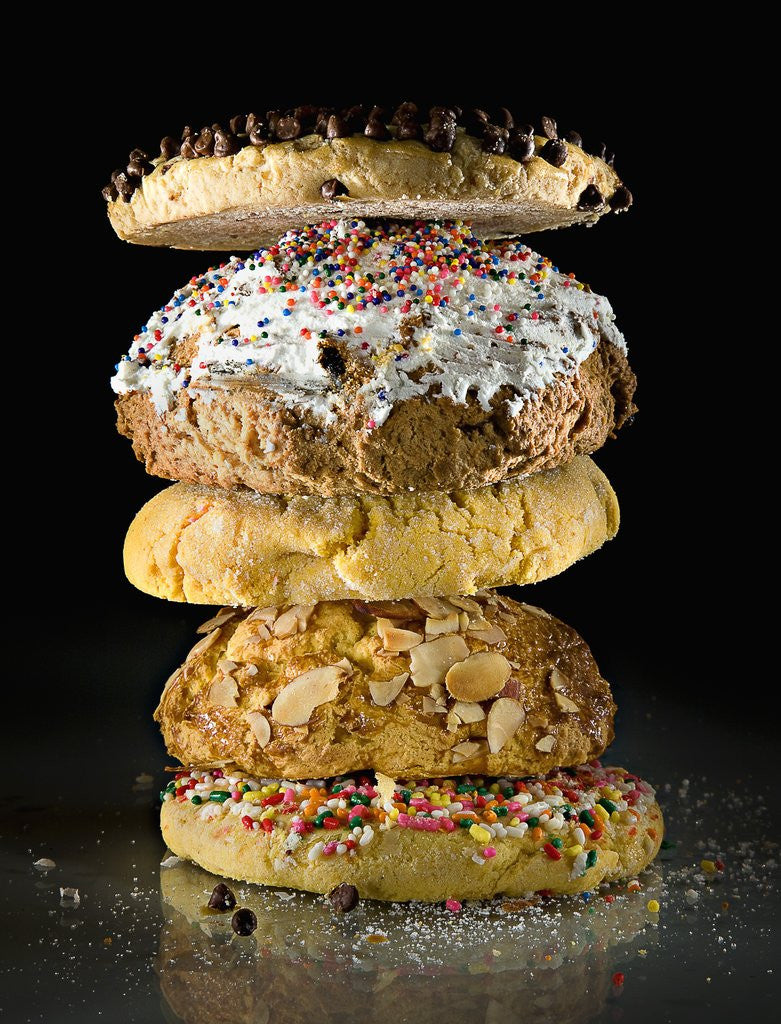 Detail of Cookies in a stack by Anonymous