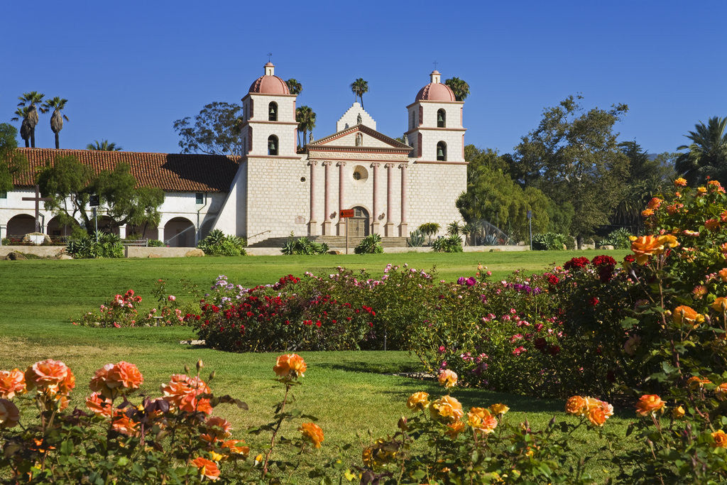 Detail of Old Mission Santa Barbara by Anonymous