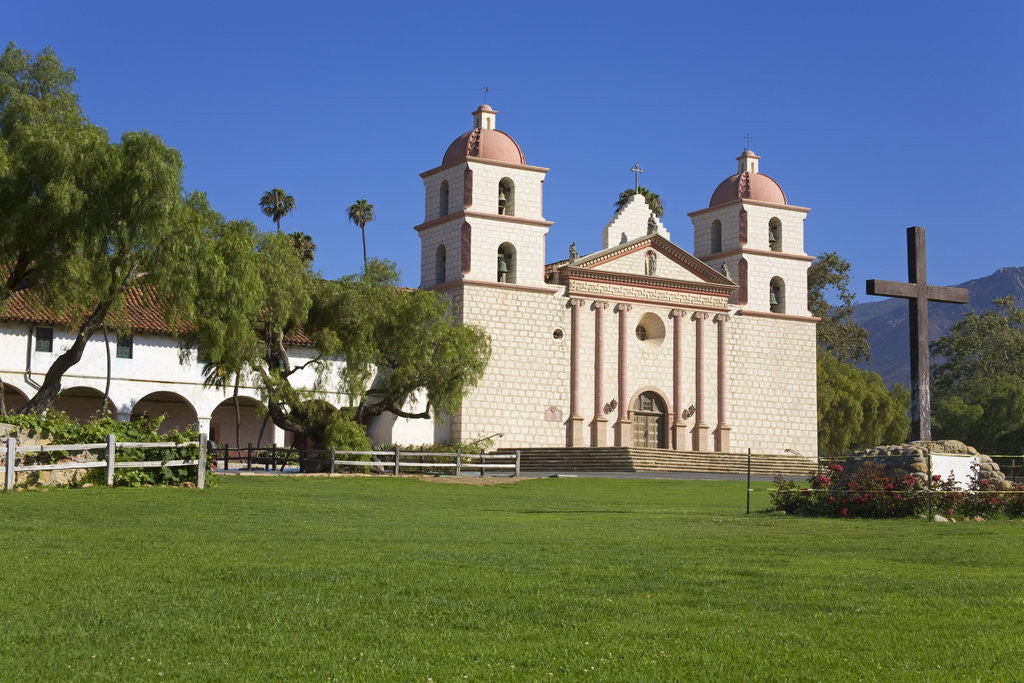 Detail of Old Mission Santa Barbara by Anonymous