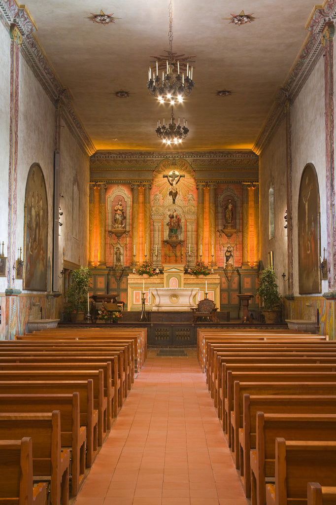 Detail of Old Mission Santa Barbara by Anonymous
