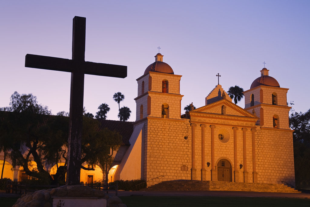 Detail of Old Mission Santa Barbara by Anonymous