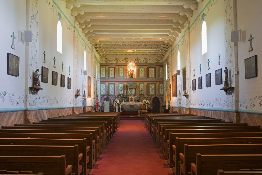 Detail of Sanctuary in Mission Santa Ines by Anonymous