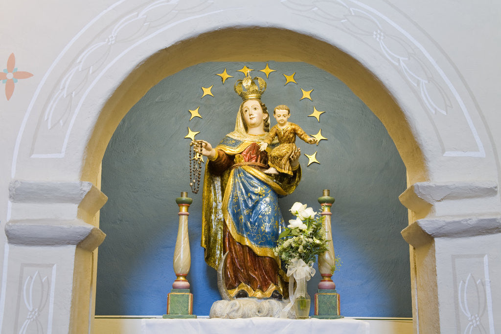 Detail of Statue in Mission Santa Ines by Anonymous