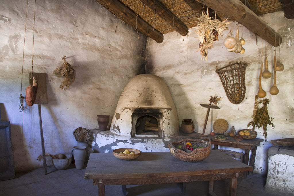 Detail of Kitchen in Mission La Purisima Concepcion by Anonymous