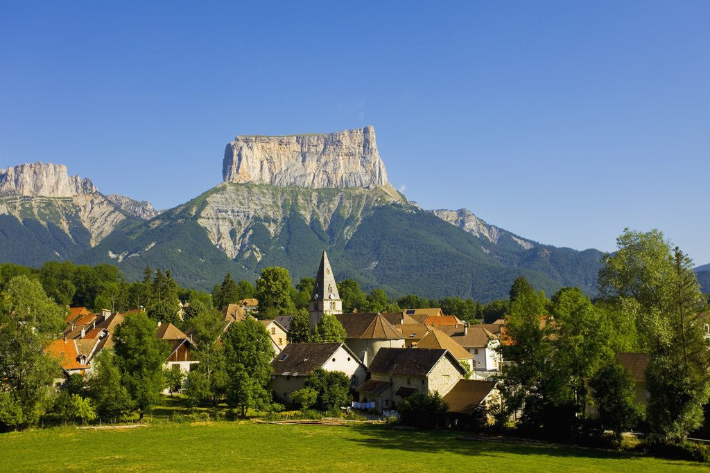 Detail of Mount Aiguille above the village of Chichilianne by Anonymous