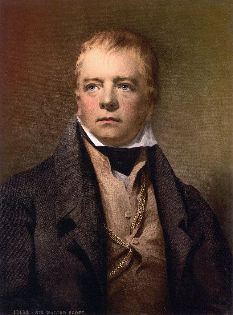 Detail of Portrait of Sir Walter Scott by Anonymous