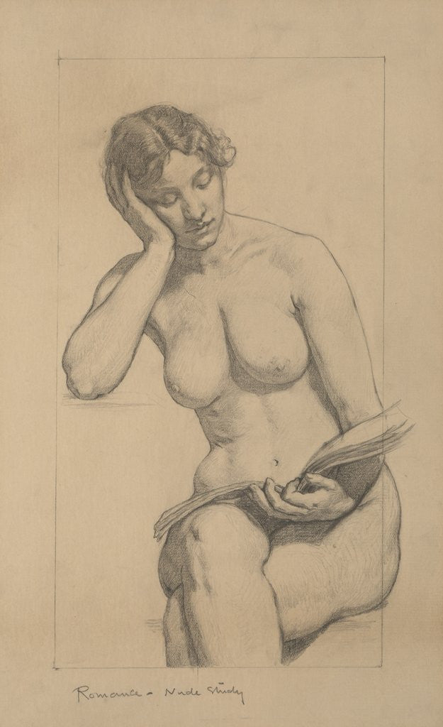 Detail of Romance - Nude Study by Kenyon Cox
