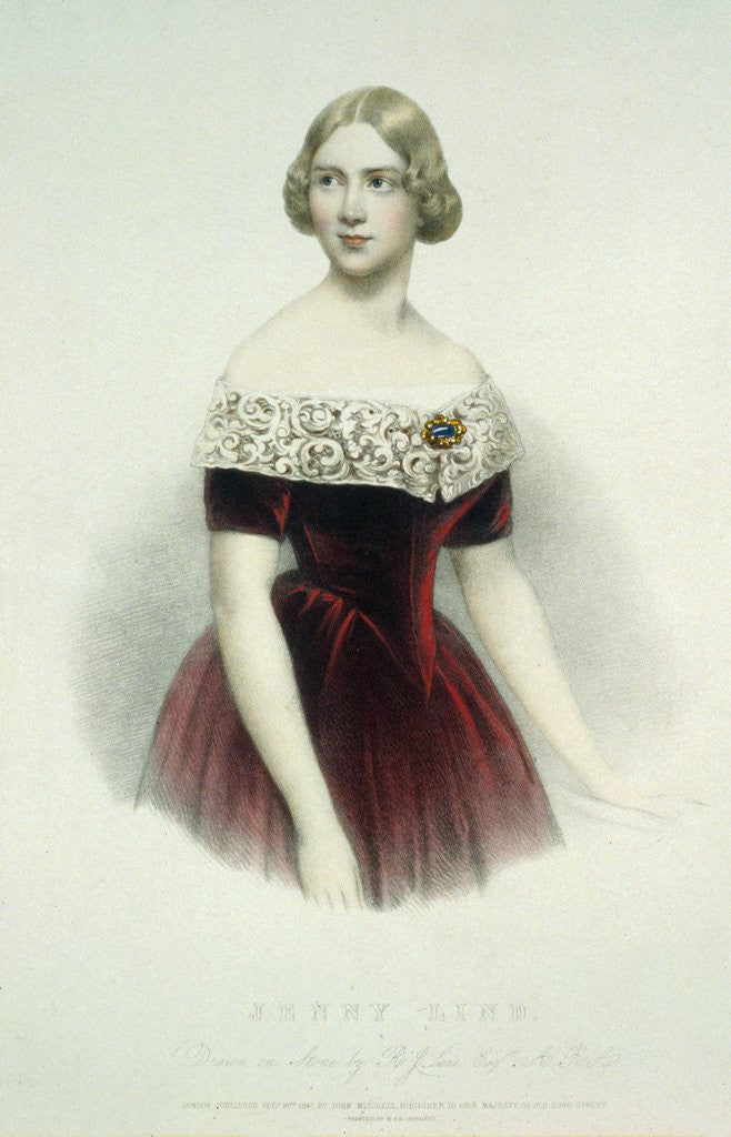 Detail of Jenny Lind by Anonymous