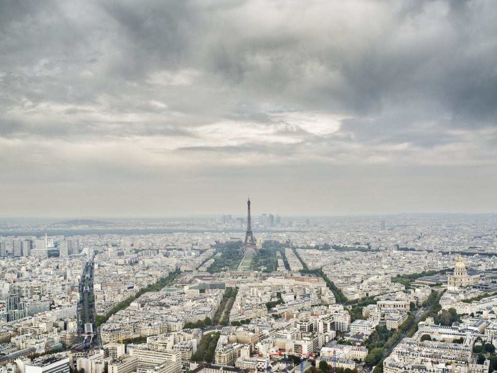 Detail of Paris skyline with the Eiffel Tower by Corbis